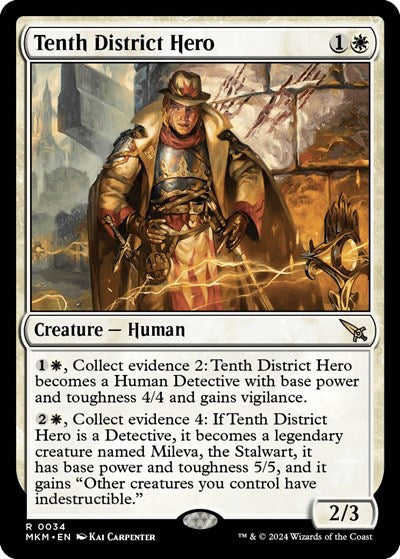 Tenth District Hero (Murders at Karlov Manor) Light Play Foil