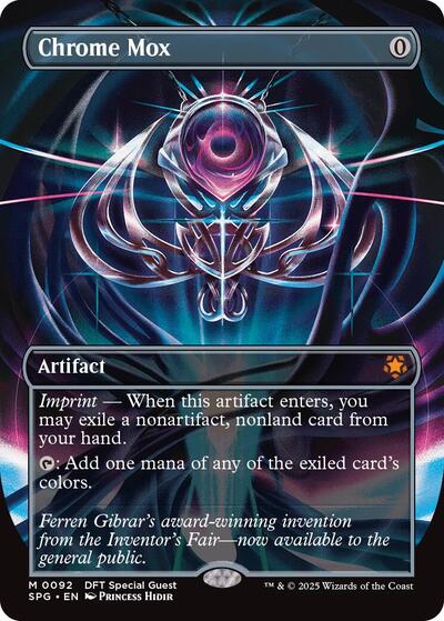 Chrome Mox (Borderless) (Aetherdrift) Near Mint Foil
