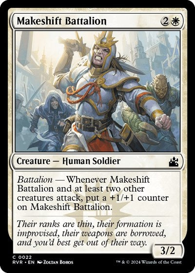 Makeshift Battalion (Ravnica Remastered) Near Mint Foil