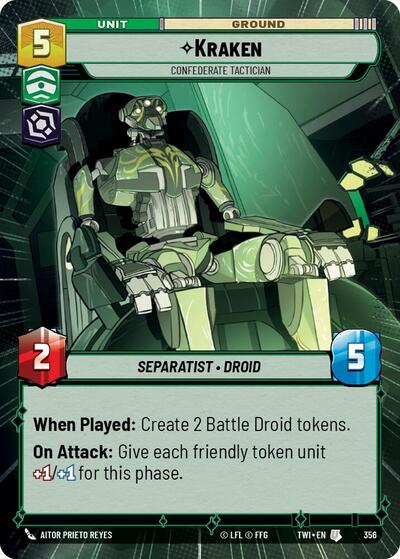 Kraken Confederate Tactician (Hyperspace) (Twilight of the Republic) Near Mint Foil