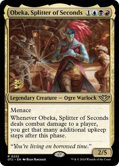 Obeka, Splitter of Seconds (Promos: Prerelease Cards) Light Play Foil