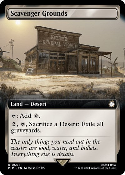 Scavenger Grounds (Extended Art) (Universes Beyond: Fallout) Light Play Foil