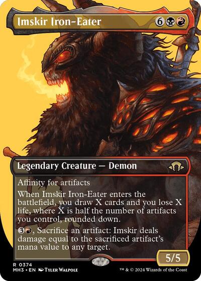 Imskir Iron-Eater (Borderless) (Modern Horizons 3) Light Play
