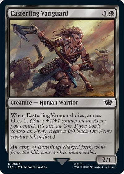Easterling Vanguard (Universes Beyond: The Lord of the Rings: Tales of Middle-earth) Medium Play Foil