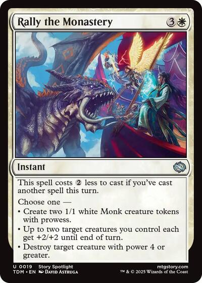 Rally the Monastery (Tarkir: Dragonstorm) Medium Play