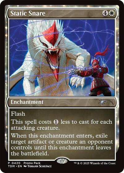 Static Snare (Promo Pack: Tarkir: Dragonstorm) Light Play Foil