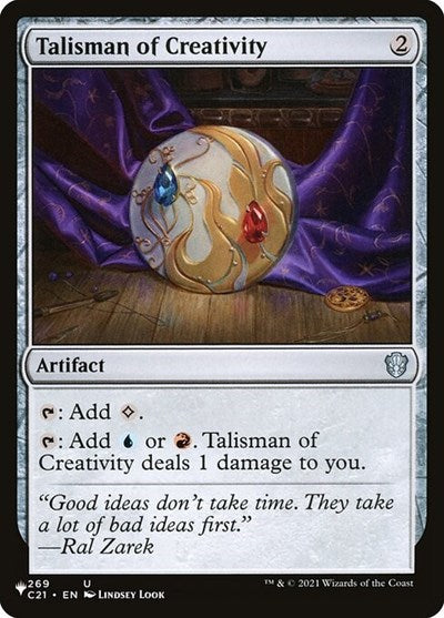 Talisman of Creativity (Secret Lair Commander: Heads I Win, Tails You Lose) Near Mint