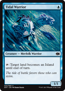 Tidal Warrior (Duel Decks: Merfolk vs Goblins) Medium Play