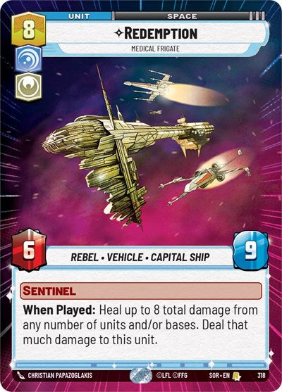 Redemption Medical Frigate (Hyperspace) (Spark of Rebellion) Near Mint