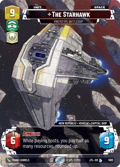 The Starhawk Prototype Battleship (Prestige Foil) (Jump to Lightspeed) Near Mint Foil