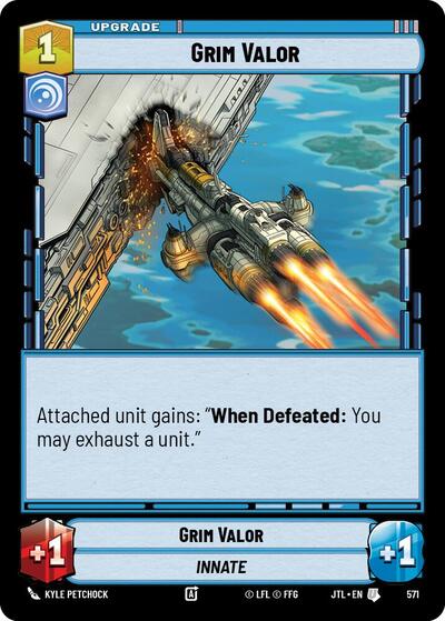 Grim Valor (Foil) (Jump to Lightspeed) Near Mint Foil