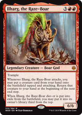 Ilharg, the Raze-Boar (War of the Spark) Near Mint Foil