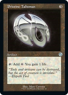 Pristine Talisman (The Brothers' War: Retro Frame Artifacts) Light Play Foil