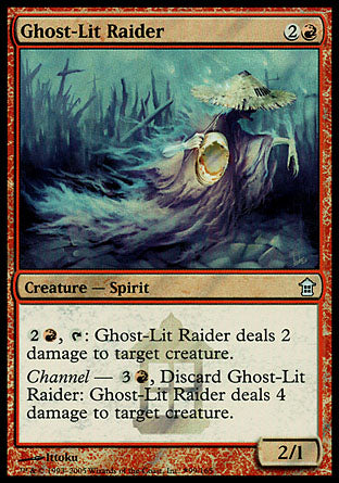 Ghost-Lit Raider (Saviors of Kamigawa) Medium Play