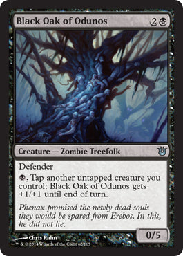 Black Oak of Odunos (Born of the Gods) Light Play Foil