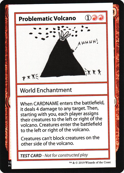 Problematic Volcano (No PW Symbol) (Mystery Booster Test Print 2021) Light Play