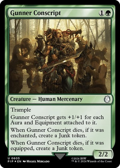 Gunner Conscript (Surge Foil) (Universes Beyond: Fallout) Near Mint Foil