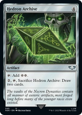 Hedron Archive (Surge Foil) (Universes Beyond: Warhammer 40K) Light Play Foil
