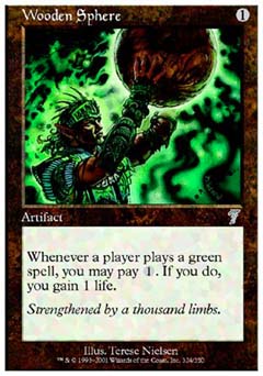 Wooden Sphere (7th Edition) Medium Play