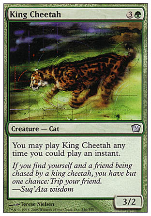 King Cheetah (9th Edition) Light Play Foil