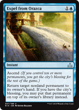 Expel from Orazca (Rivals of Ixalan) Near Mint Foil