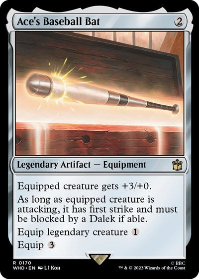 Ace's Baseball Bat (Universes Beyond: Doctor Who) Near Mint Foil
