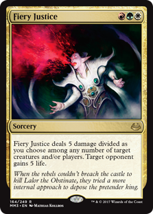 Fiery Justice (Modern Masters 2017) Medium Play