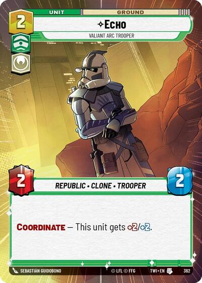 Echo Valiant ARC Trooper (Hyperspace) (Twilight of the Republic) Near Mint Foil