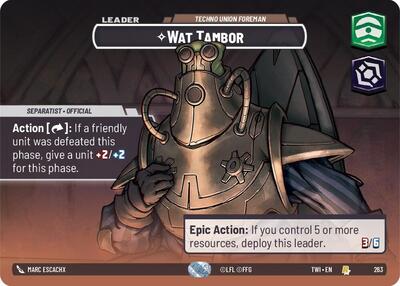 Wat Tambor Techno Union Foreman (Showcase) (Twilight of the Republic) Near Mint Foil