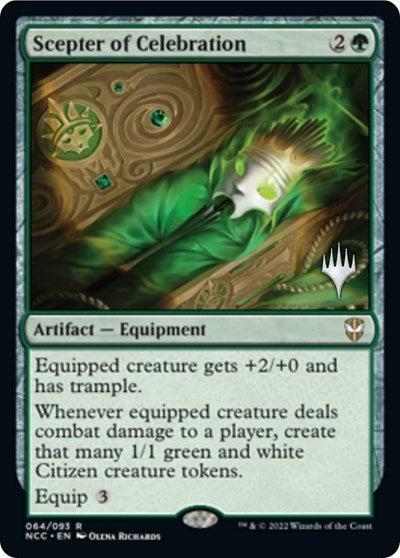 Scepter of Celebration (Promo Pack: Streets of New Capenna) Light Play Foil