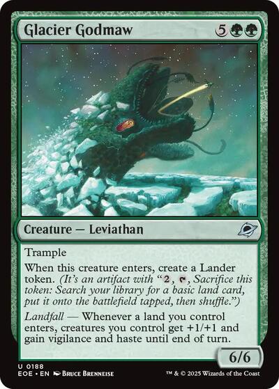 Glacier Godmaw (Edge of Eternities) Light Play Foil