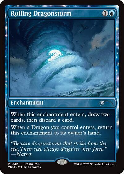 Roiling Dragonstorm (Promo Pack: Tarkir: Dragonstorm) Light Play