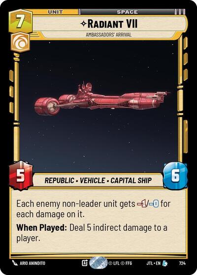 Radiant VII Ambassadors' Arrival (Foil) (Jump to Lightspeed) Near Mint Foil