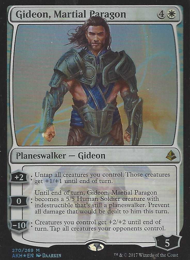Gideon Martial Paragon (Amonkhet) Light Play Foil