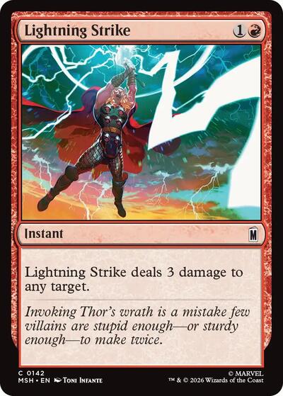 Lightning Strike (Marvel Super Heroes) Near Mint Foil