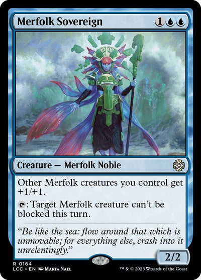 Merfolk Sovereign (Commander: The Lost Caverns of Ixalan) Light Play
