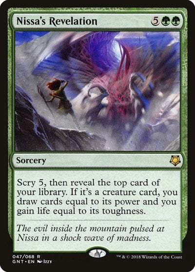 Nissa's Revelation (Magic Game Night) Light Play