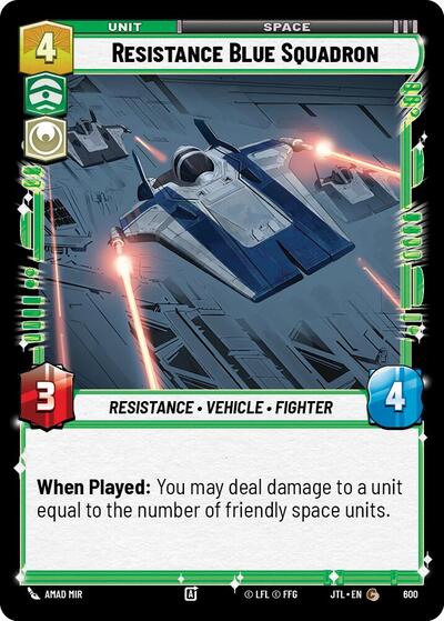 Resistance Blue Squadron (Foil) (Jump to Lightspeed) Near Mint Foil