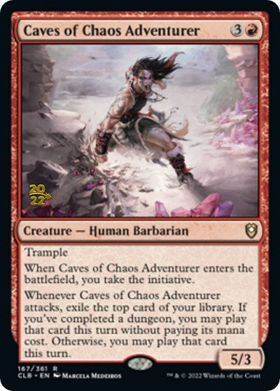 Caves of Chaos Adventurer (Promos: Prerelease Cards) Light Play Foil