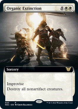Organic Extinction (Extended Art) (Commander: Kamigawa: Neon Dynasty) Damaged / Poor