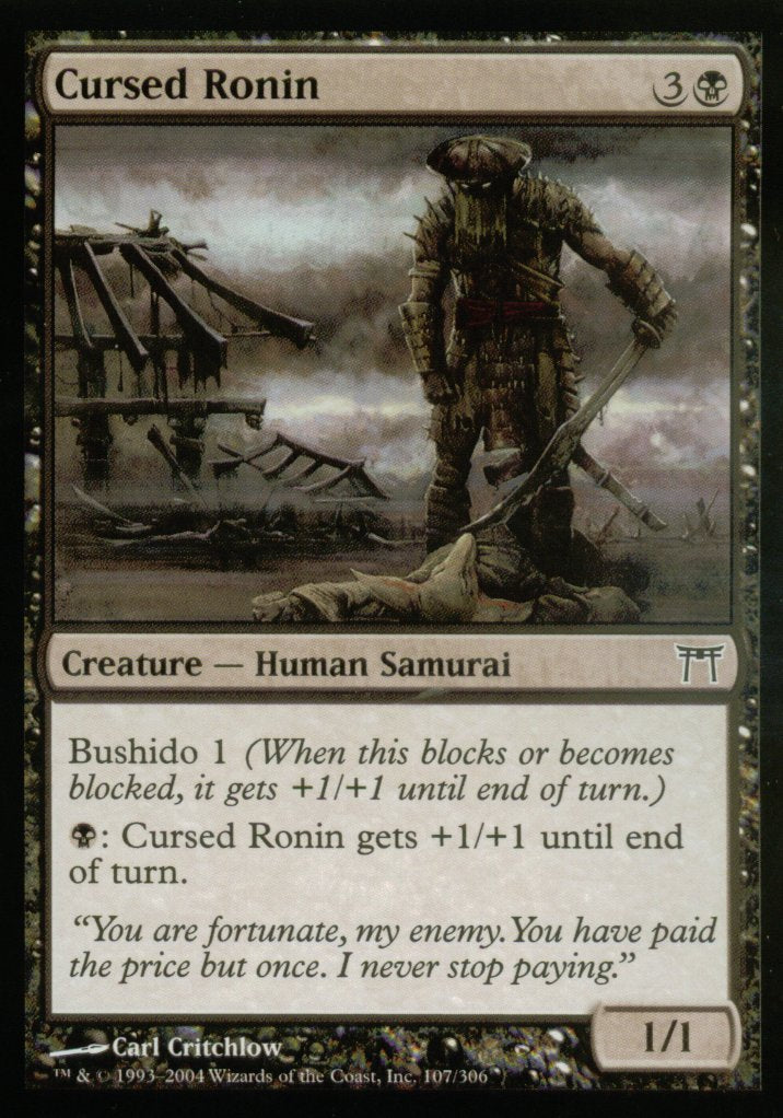 Cursed Ronin (Champions of Kamigawa) Medium Play