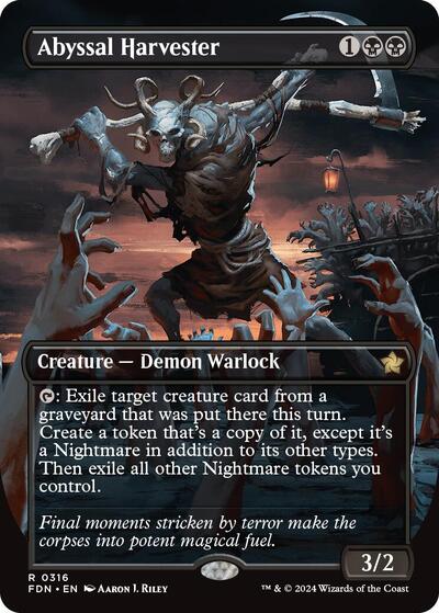Abyssal Harvester (Borderless) (Foundations) Near Mint Foil