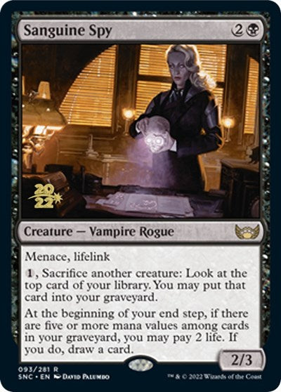 Sanguine Spy (Promos: Prerelease Cards) Light Play Foil