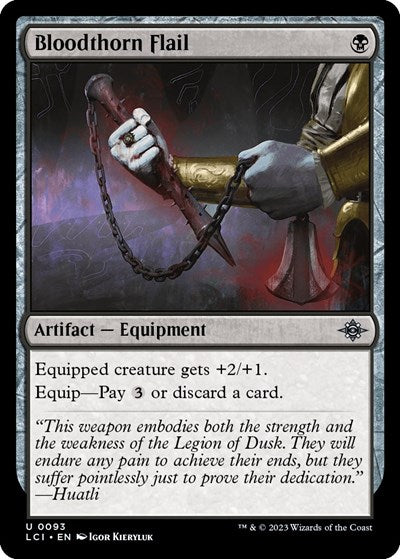 Bloodthorn Flail (The Lost Caverns of Ixalan) Light Play Foil
