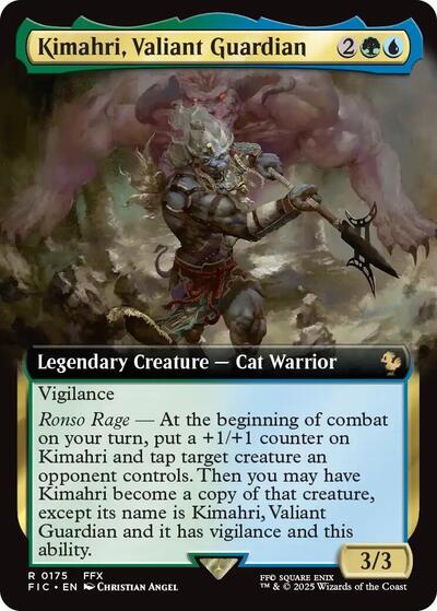 Kimahri, Valiant Guardian (Extended Art) (Commander: FINAL FANTASY) Near Mint