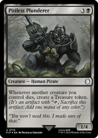 Pitiless Plunderer (Surge Foil) (Universes Beyond: Fallout) Light Play Foil