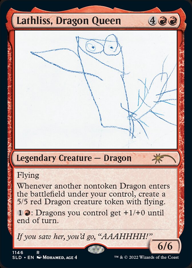 Lathliss, Dragon Queen (1146) (Secret Lair) Near Mint Foil