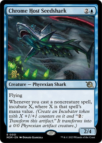 Chrome Host Seedshark (Promos: Prerelease Cards) Medium Play Foil