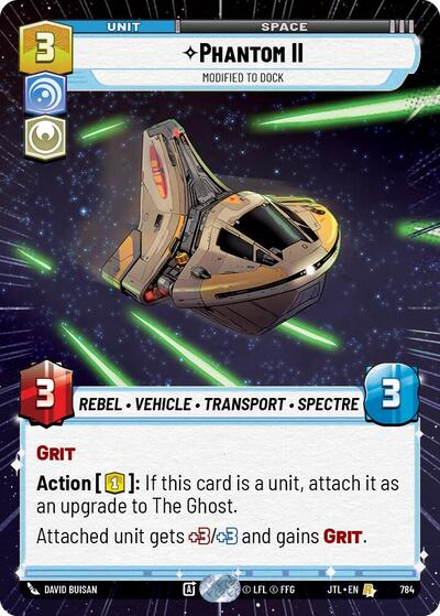 Phantom II Modified to Dock (Hyperspace Foil) (Jump to Lightspeed) Near Mint Foil