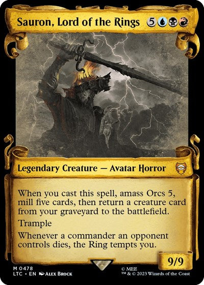 Sauron, Lord of the Rings (Showcase Scrolls) (Commander: The Lord of the Rings: Tales of Middle-earth) Near Mint
